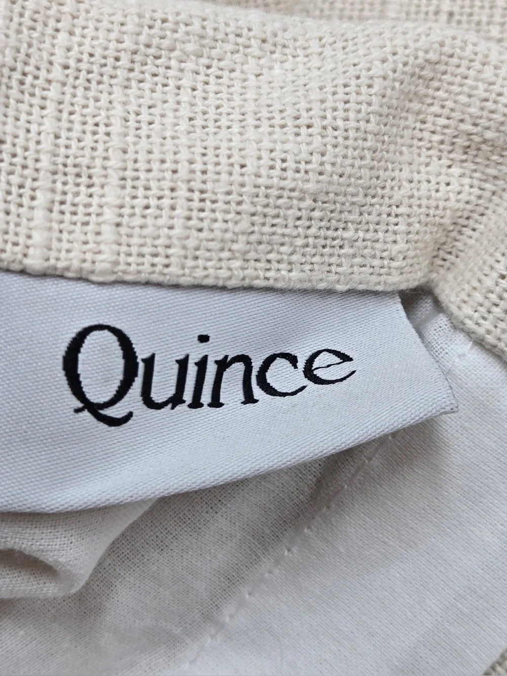 NWT QUINCE Set Of 2 48x84 Cotton Slub Curtains Natural 0893
